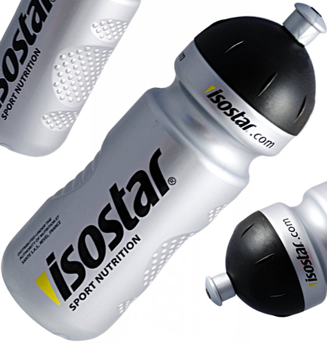 Isostar - Fietsbidon - Sportief - Zilver - 650 ml