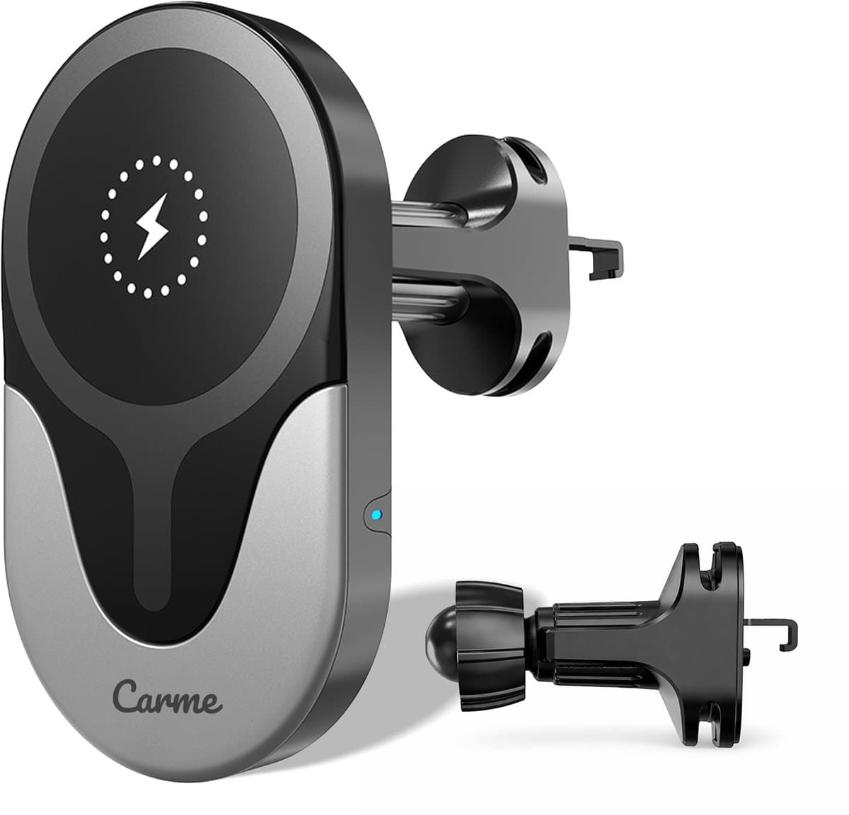 CarMe 4-in-1 CarPlay Dongle - Met Draadloze Oplader - Draadloos CarPlay & Android Auto - Android Auto Dongle - MagSafe Autohouder - Zwart