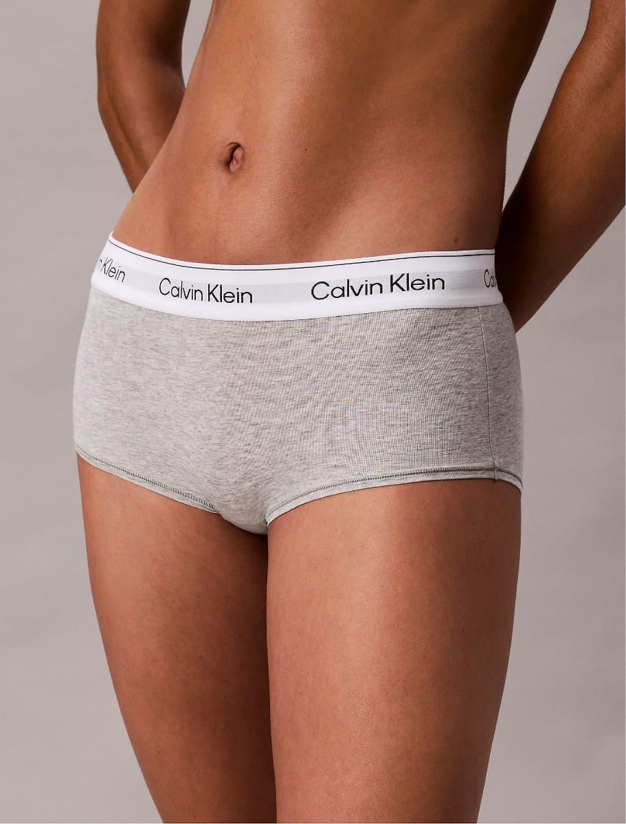 Calvin Klein LV00QF8527 Boy Shorts Grijs gemêleerd S