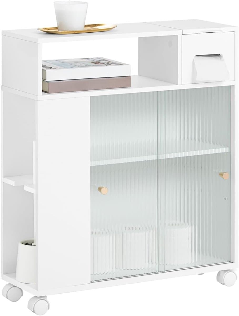 AMA® Kolomkast Staand - Opbergkast - Kast - Wit - ‎20x60x71cm