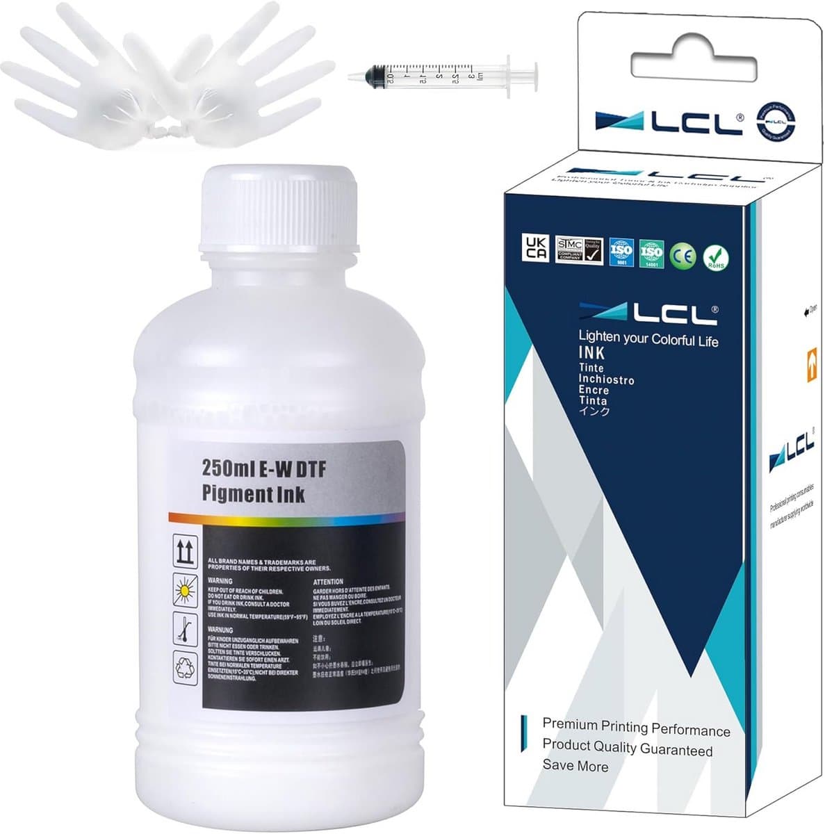 DTF Inkt Refill Wit 250ml voor Inkjet Printers Warmte Transfer Film Printen