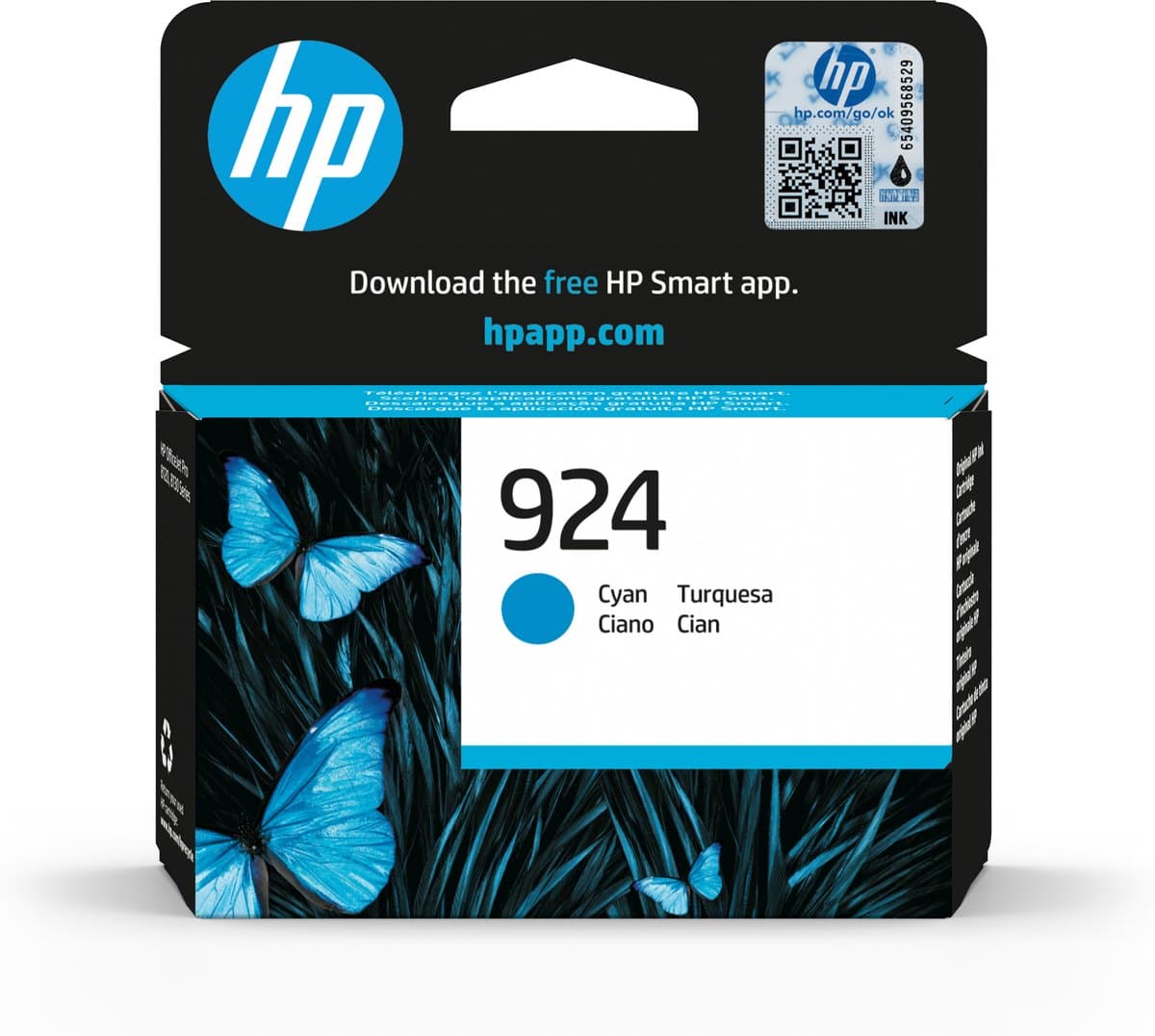 HP 924 Cartridge Cyaan