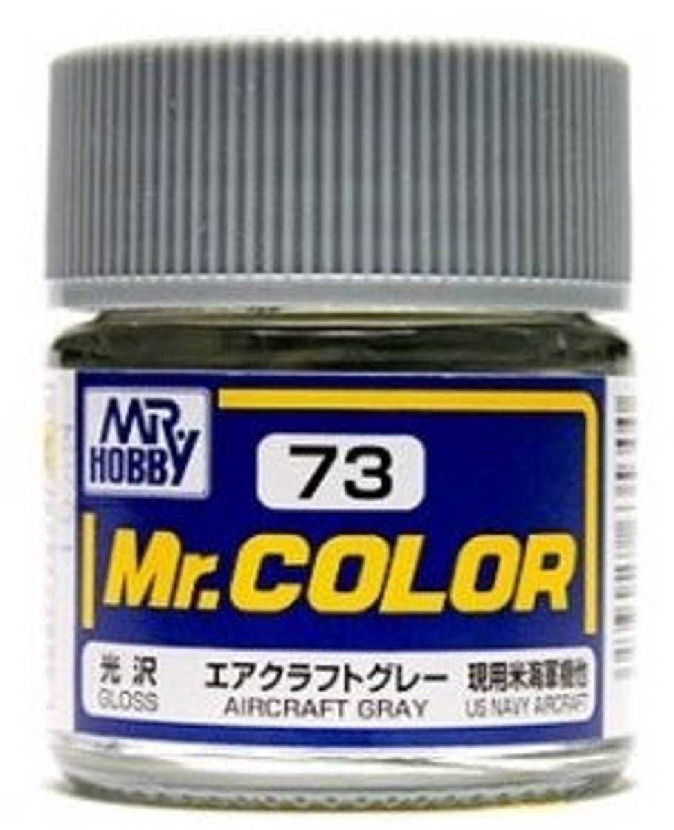 Gunze Mr. Hobby C-073 - Mr. Color 10 ml Aircraft Gray - Lacquer Modelbouwverf