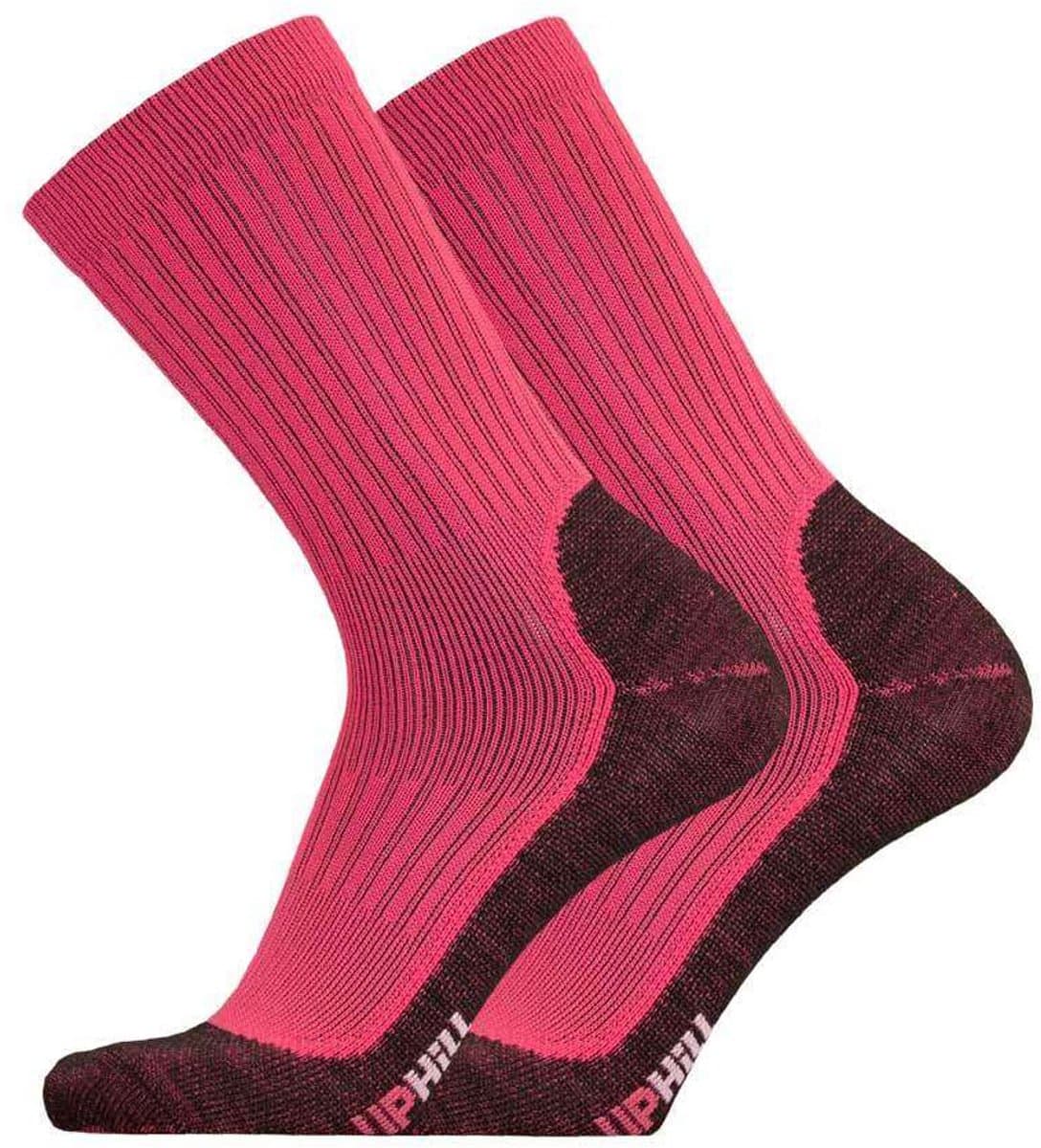 UphillSport - 2-Pack - Winter Sport Sokken - Tweelaagse Polypropyleen - Heren / Dames - roze - 35-38 - 8394