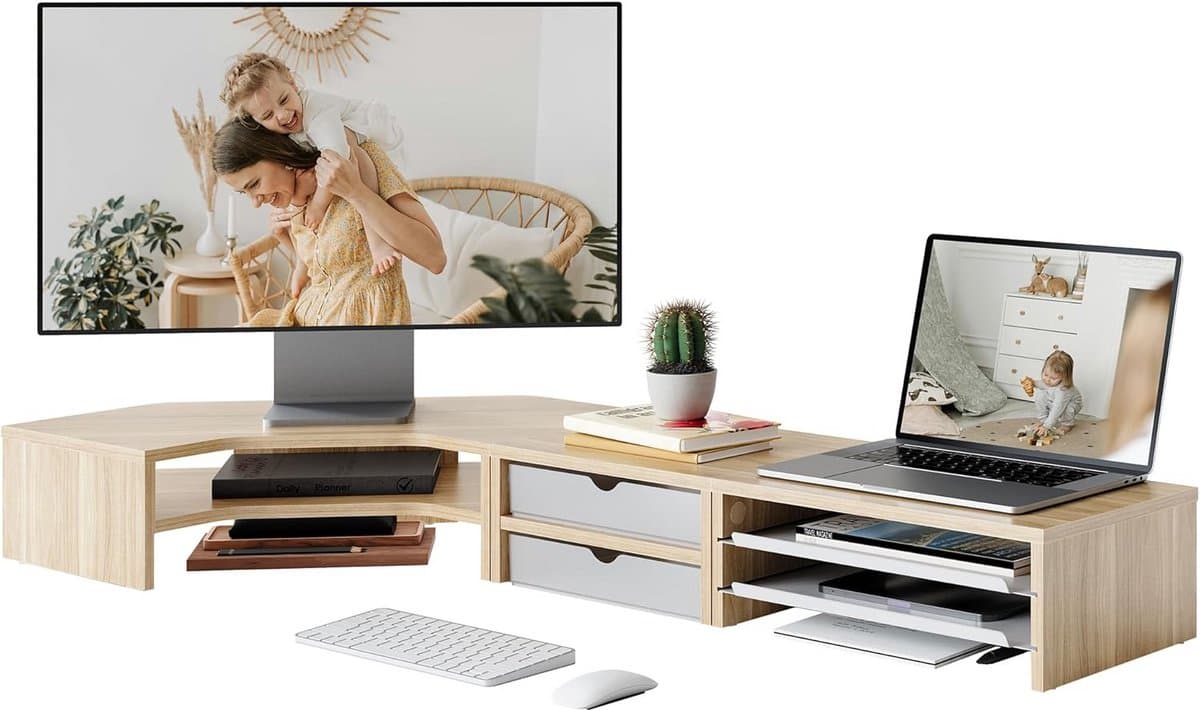Modulaire Monitorstandaard Verhoger met 3 Delen