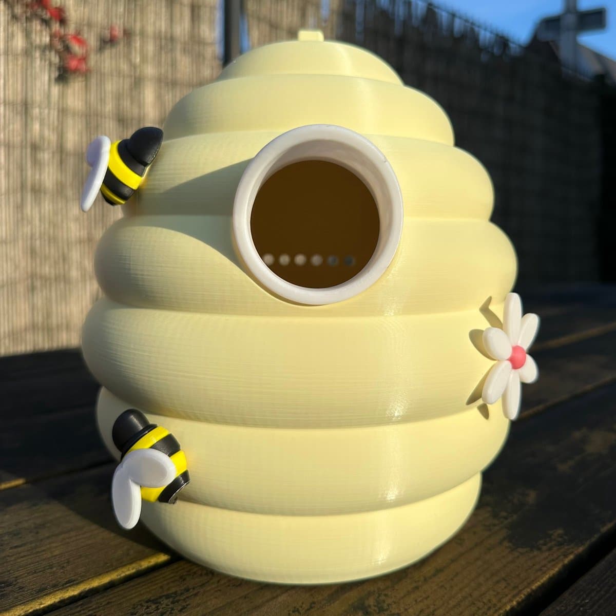 BirdieBoxx Honey Edition – 3D Geprint Vogelhuisje – Bijenkorf Design