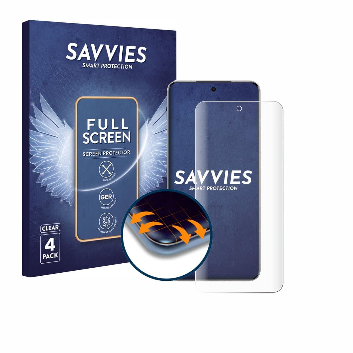 Savvies - Screenprotector voor Xiaomi 15 Ultra - Folie Beschermfolie transparant volledig dekking 4 Stuks