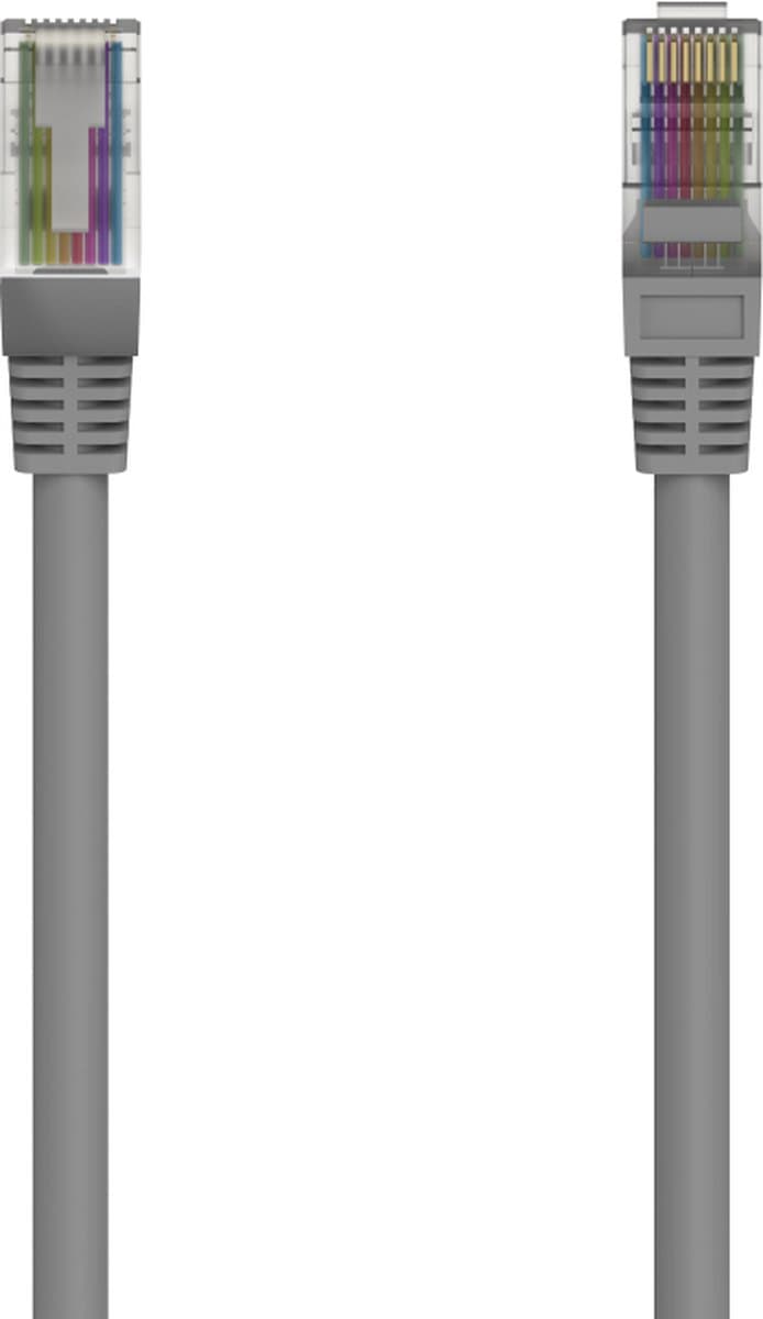 Hama 00300021 netwerkkabel Grijs 5 m Cat5e U/UTP (UTP)