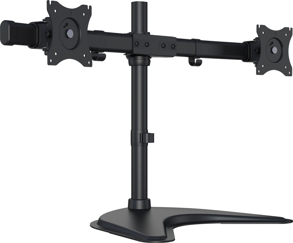 Multibrackets - Monitorstandaard - Deskstand Basic Dual - Tafel standaard - 2 schermen - zwart