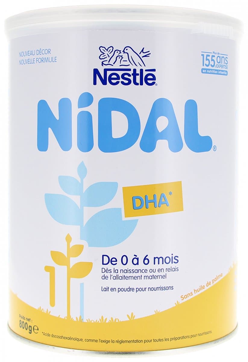 Nestlé Nidal 1 Vanaf de Geboorte tot 6 Maanden 800 g