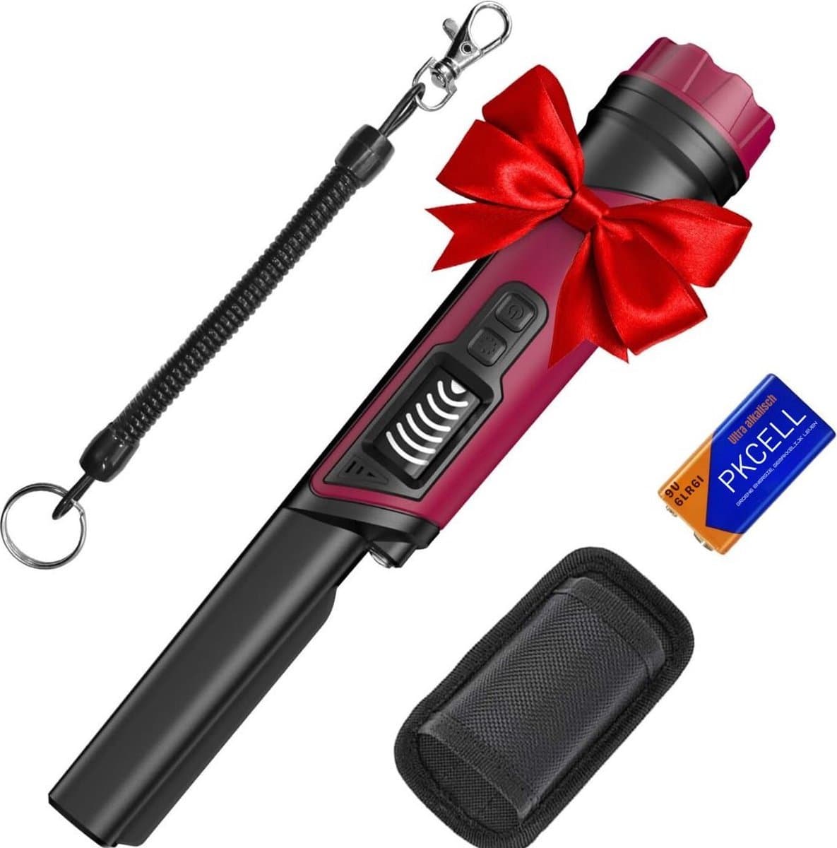 Thuys – Pinpointer – Metaaldetector – Extra Nauwkeurig – 7 x 7 x 26cm – Rood