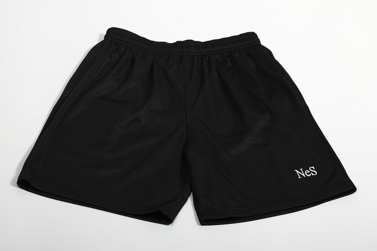 NeS Roma Junior - Sportbroek - Voetbalbroek - Voetbalshort - Zwart - Maat 152