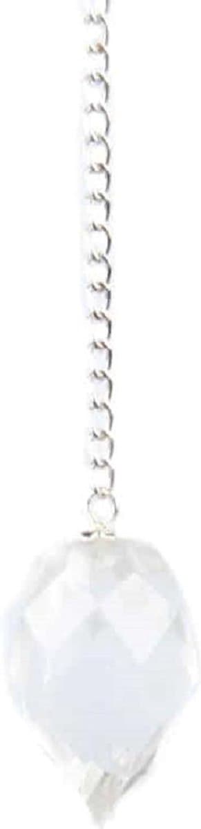 Pendel bergkristal facet druppelvorm - 3 cm - 12 g