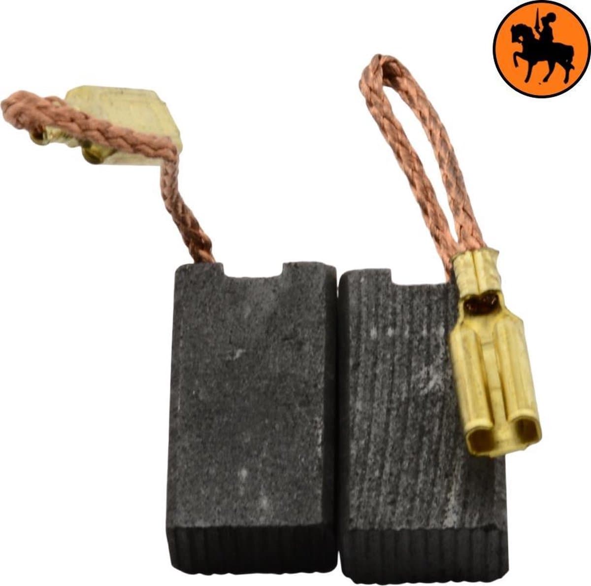 Koolborstelset voor Kress frees/zaag 801 WS - 5x8x14,5mm - Vervangt 24837