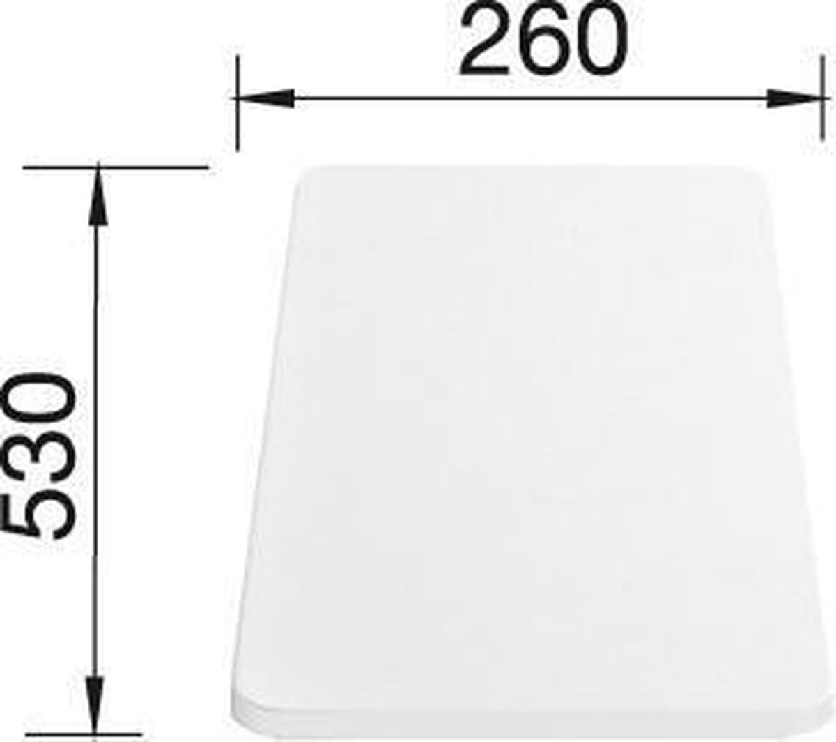 Blanco Snijplank wit 530x260