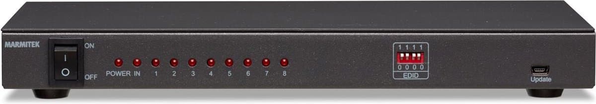 Marmitek Split 418 UHD - HDMI splitter 4K 30Hz - 3D- HDMI splitter 1 in 8 uit - 1 ingang 8 uitgangen