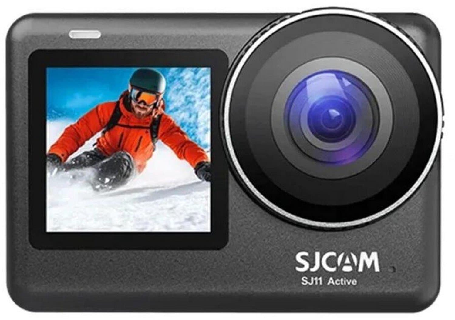 SJCAM SJ11 active dubbel scherm actiecamera 2,33 cm aanraakscherm en 1,3 cm selfiescherm 4K 30fps