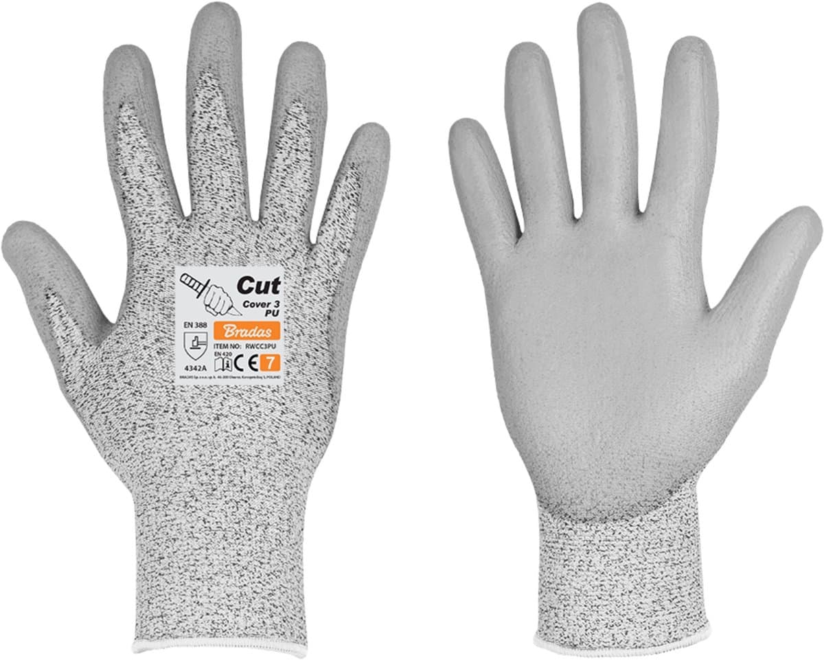 Snijbestendige handschoenen snijbestendige handschoen werkhandschoenen maat 7 (S) Cut Cover 3 Bradas