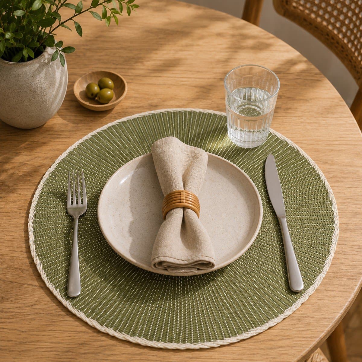 Alpina Ronde Placemat - Groen, dia 39 cm