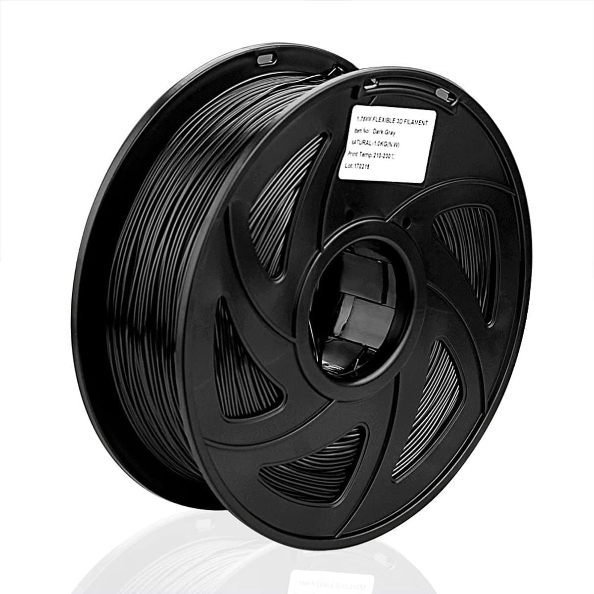 3D Printers HIPS Filament 1.75mm 3D Printers Filament Zwart 1KG (HIPS Zwart)