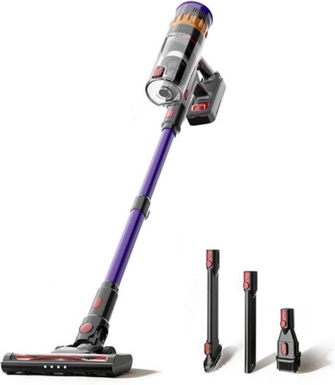 Draadloze Stofzuiger – Stofzuiger Zonder Snoer – Handstofzuiger – Steelstofzuiger – Kruimelzuiger – 40.000 Pa Zuigkracht – 42 Minuten Batterijduur