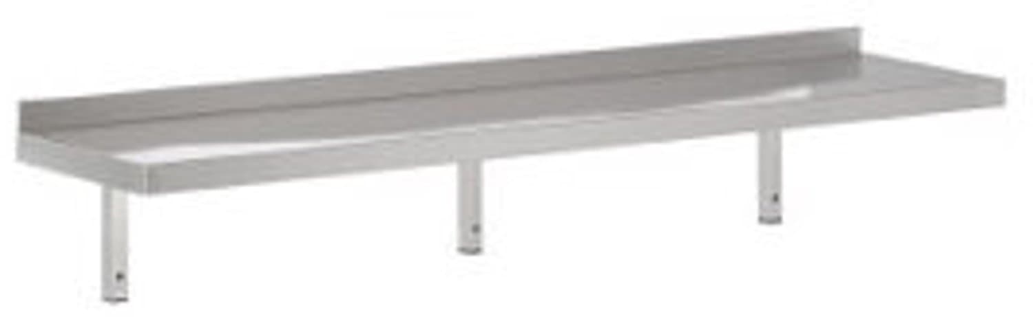 RVS Wandschap met console - 180 x 40cm - Combisteel - 7455.0695