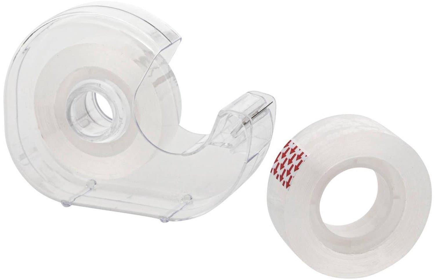 Set van 2 rollen transparante plakband, 25 m lang