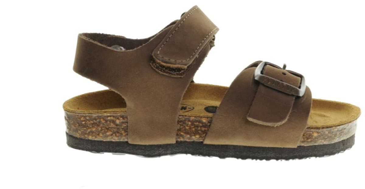 Kindersandalen Nubuck Bruin Leder maat 25