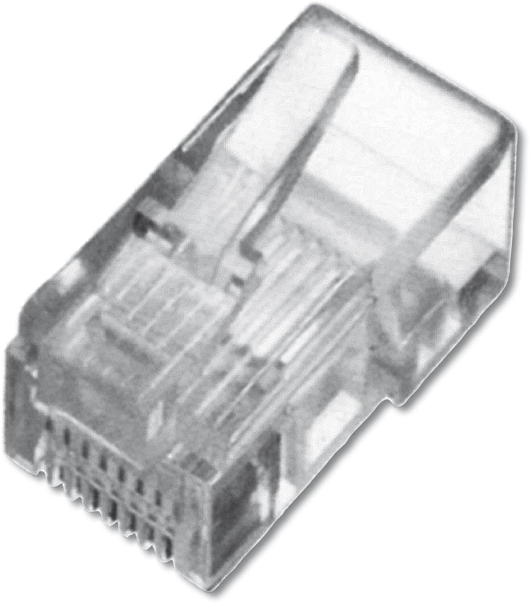 Digitus DN-MO-8-8-SR Digitus modulaire stekker voor ronde kabel, niet afgeschermd, 100 stuks DN-MO-8-8-SR RJ45, stekker
