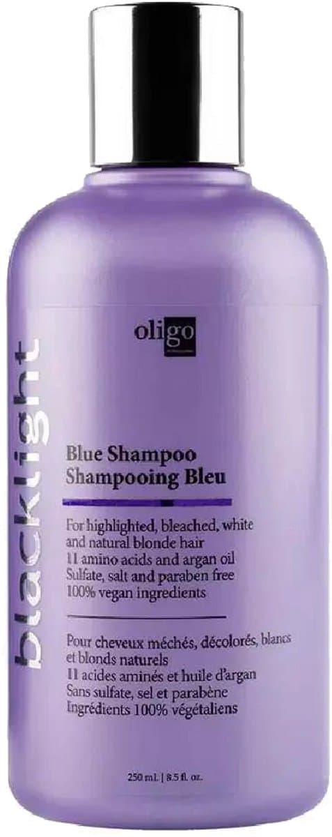 Oligo - Blacklight Care - Blue Shampoo 250 ml - Tegen Gele Tinten – Voor Blond, Grijs & Geblondeerd Haar