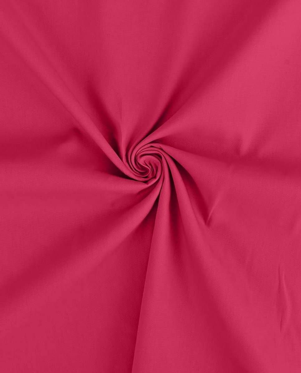 Poplin Katoen Uni Stof per Meter – Fuchsia – Glad & Stevig – 100% Katoen – Voor Kleding & Decoratie