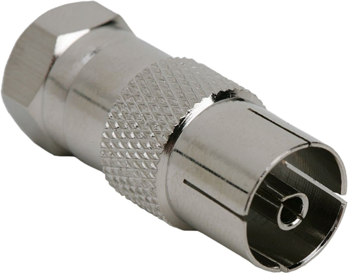 5x F naar TV coax adapter – F-connector naar coax bus – Antenne en kabel aansluiting - 5 Stuks [05318]