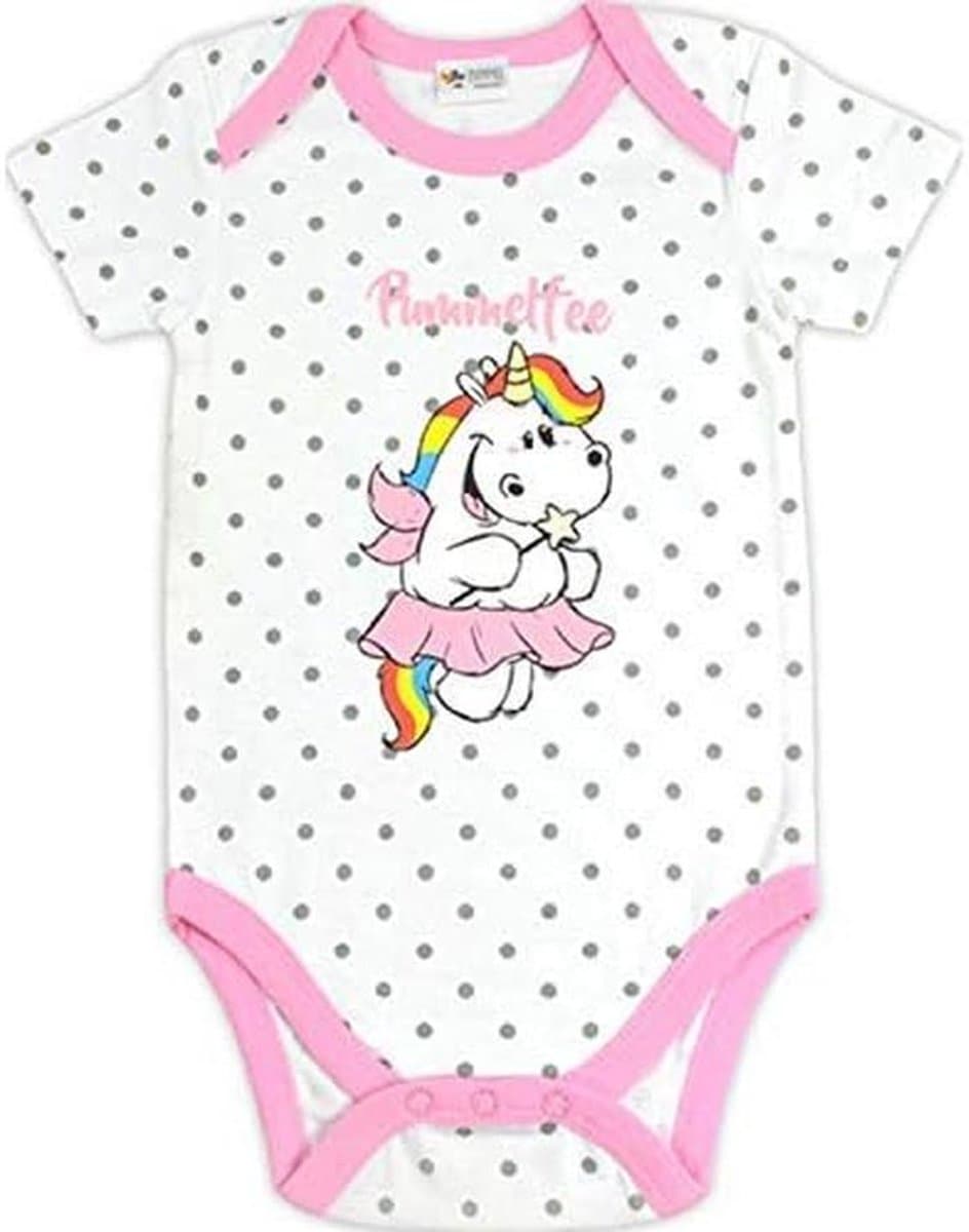 Babybody met Pummeleinhorn-Print, Zacht en Comfortabel