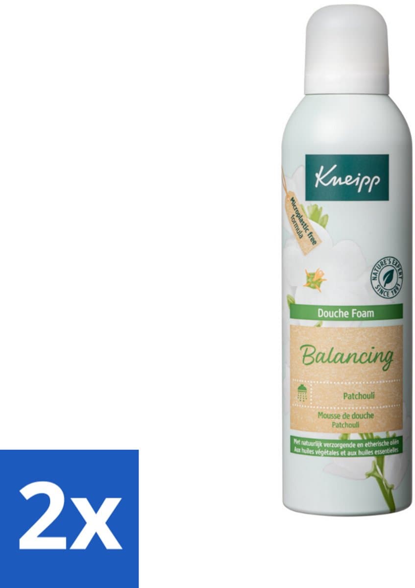 Kneipp - Douche foam - Balancing - Patchouli - 200 ml - Voordeelverpakking - 2 stuks