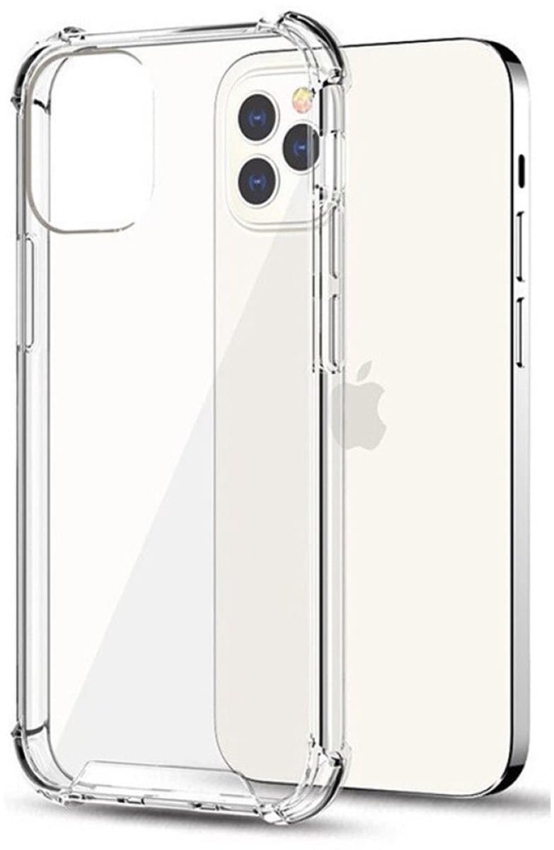 Eisenz King Kong Transparant Shockproof Hoesje Geschikt voor iPhone 16 Pro Max – Anti-Slip TPU – Valbestendig – Airbag Hoeken – Krasvast – Transparant Telefoonhoesje