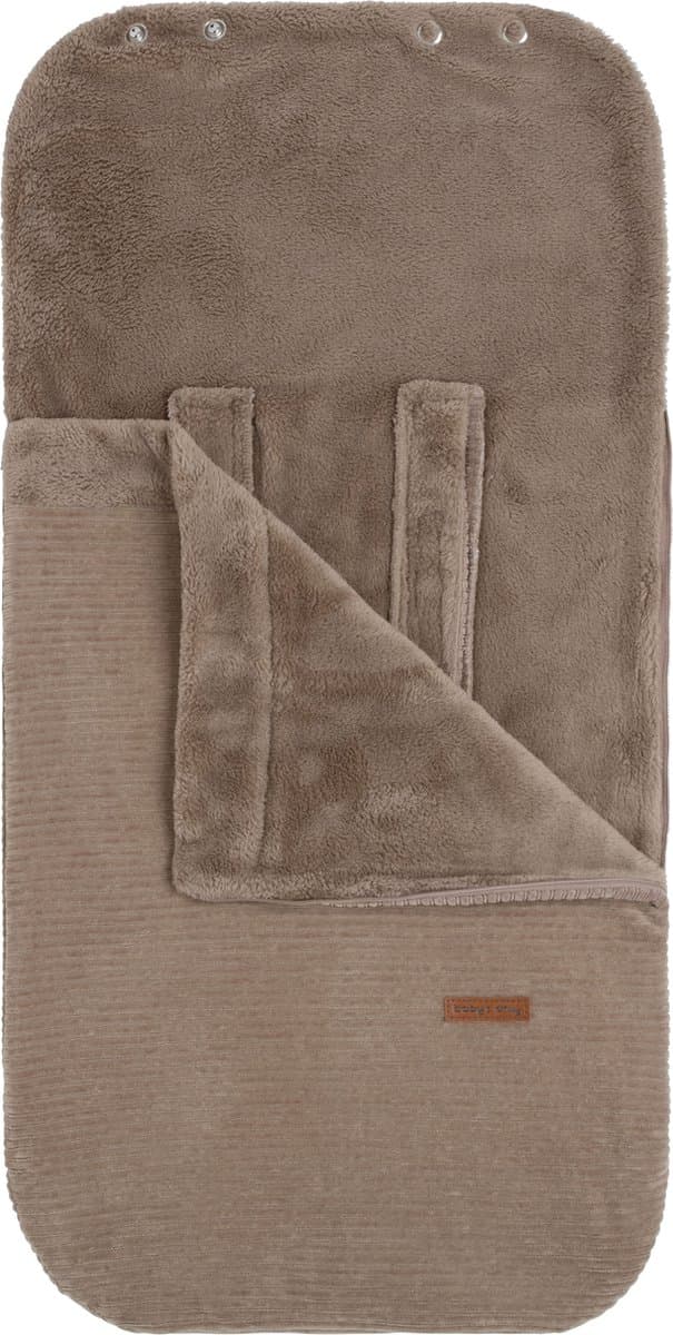 Baby's Only Voetenzak autostoel 0+ Sense - Clay - Zachte rib corduroy stof - Geschikt voor drie- en vijfpuntsgordel