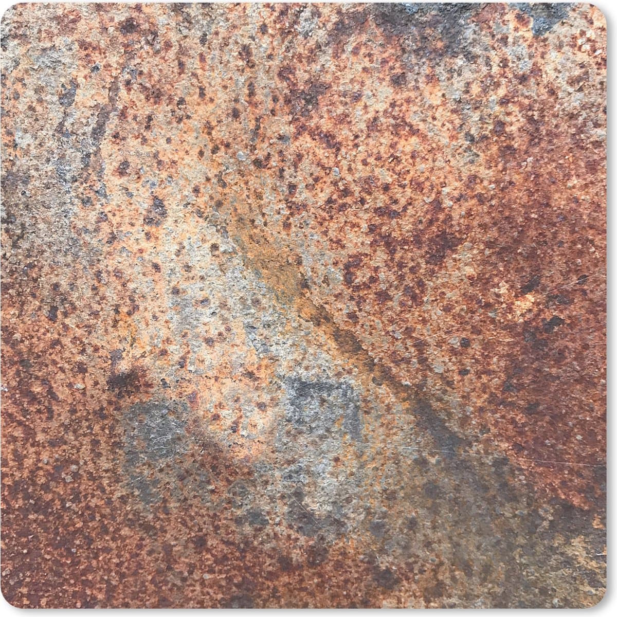 Muismat XXL 80x80 cm - Bureau onderlegger - Bureau mat Plaat - IJzer - Roest print - Bureaumat - Gaming mousepad xl - Bureaulegger groot - Computer deskmat