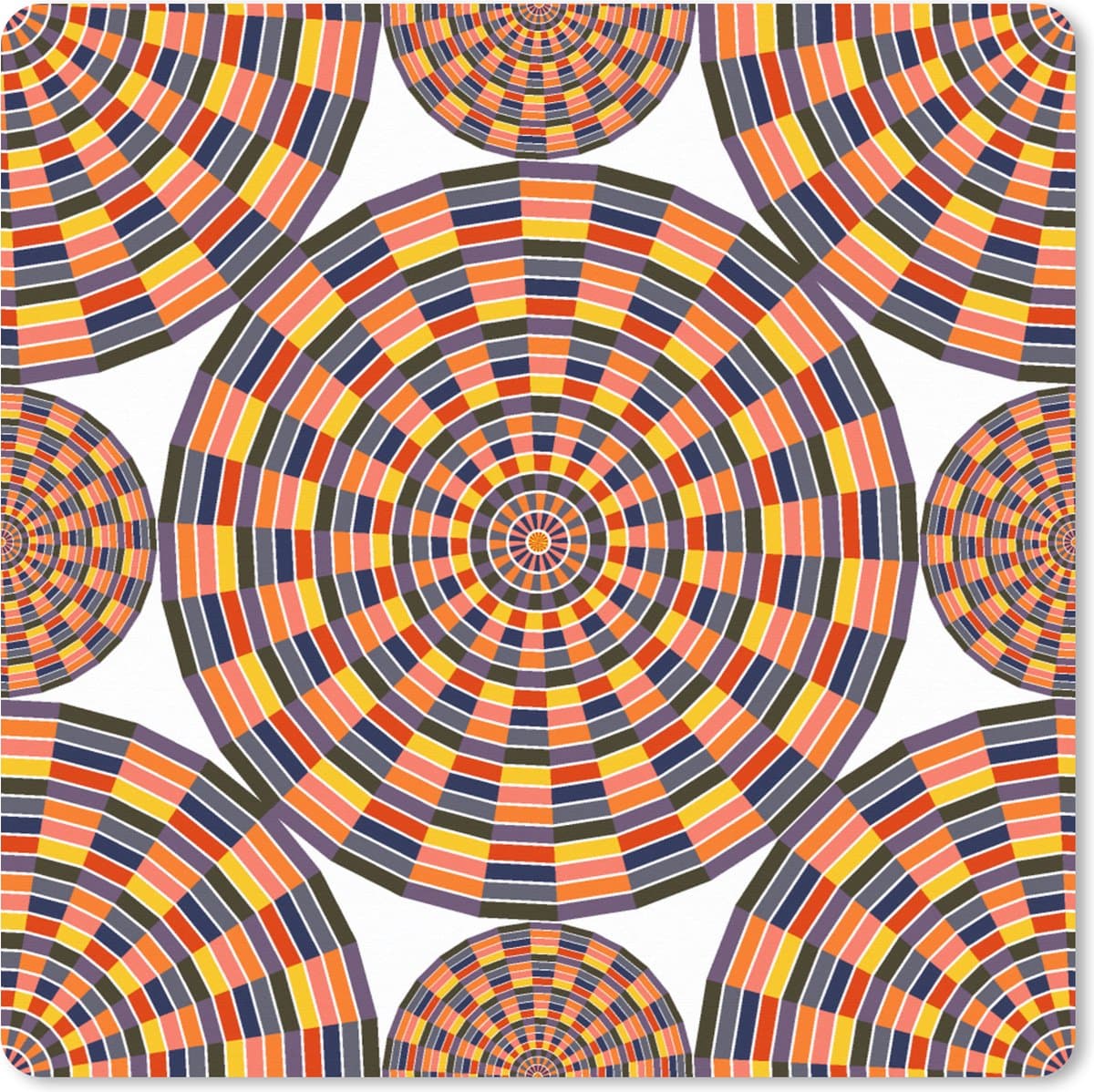 Muismat XXL 40x40 cm - Bureau onderlegger - Bureau mat Mandala - Mexico - Patroon - Bureaumat - Gaming mousepad xl - Bureaulegger groot - Computer deskmat