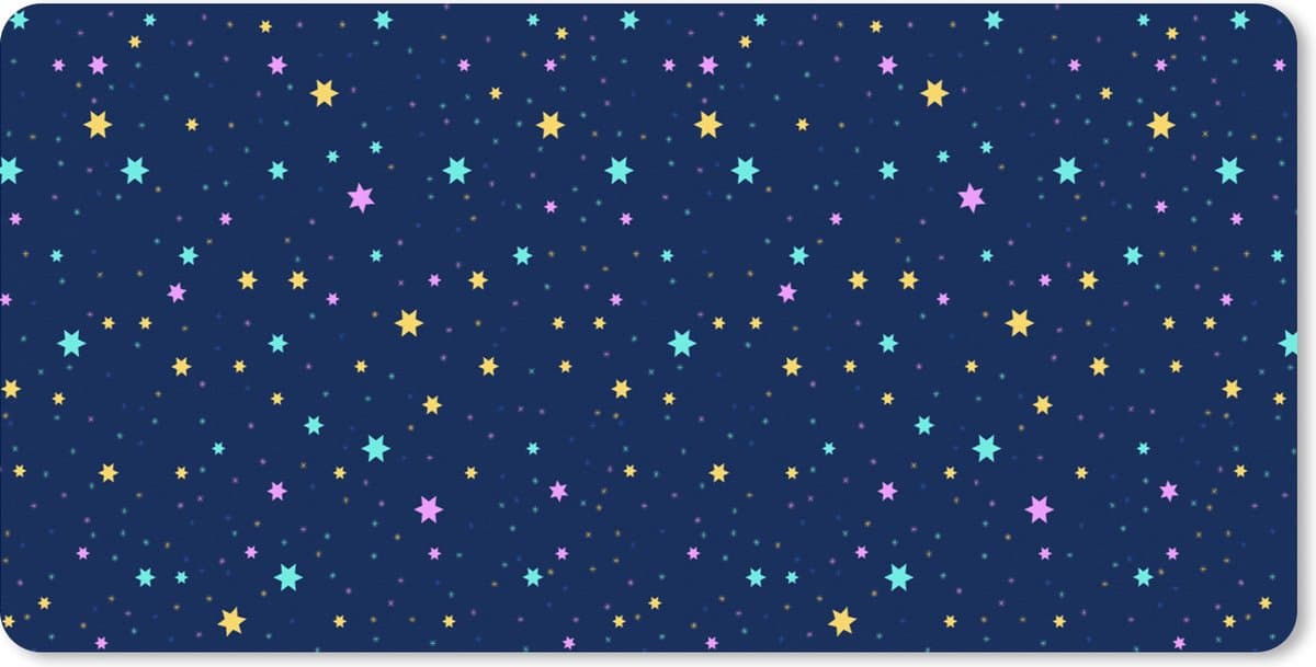 Muismat XXL 80x40 cm - Bureau onderlegger - Bureau mat Sterrenhemel - Sterren - Design - Bureaumat - Gaming mousepad xl - Bureaulegger groot - Computer deskmat