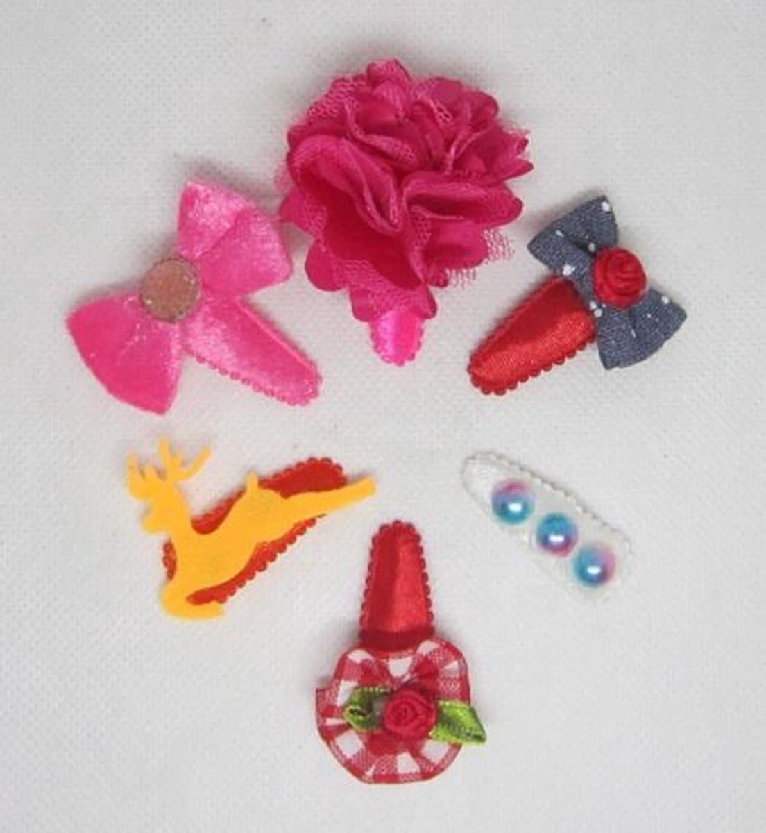 ZoeZo Design - Set van 6 - baby - peuter - haarclips - haarspeldjes - lengte circa 5 cm