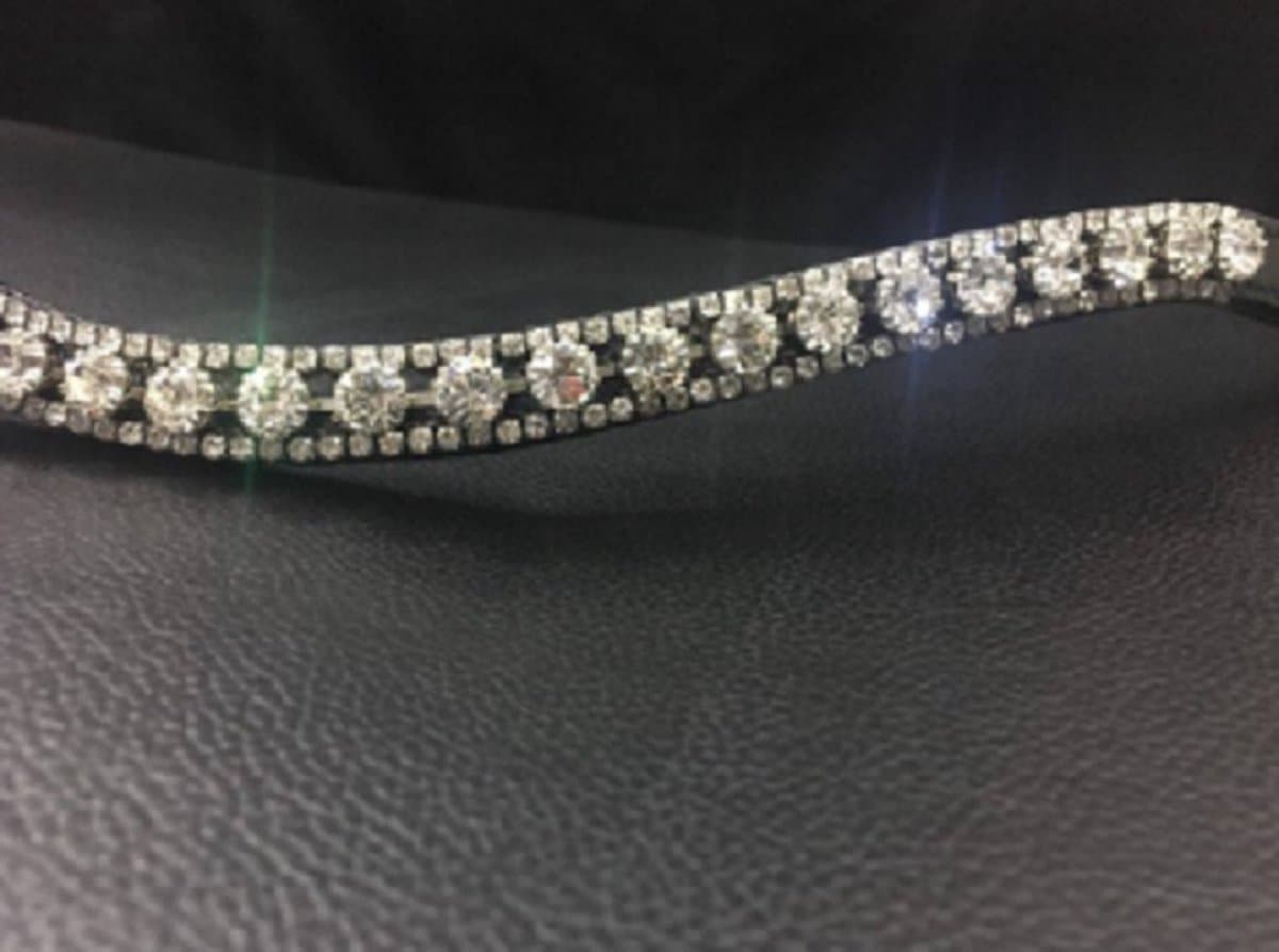 HB hoofdstel Glamourdale - zwart wit onderlegd - cob