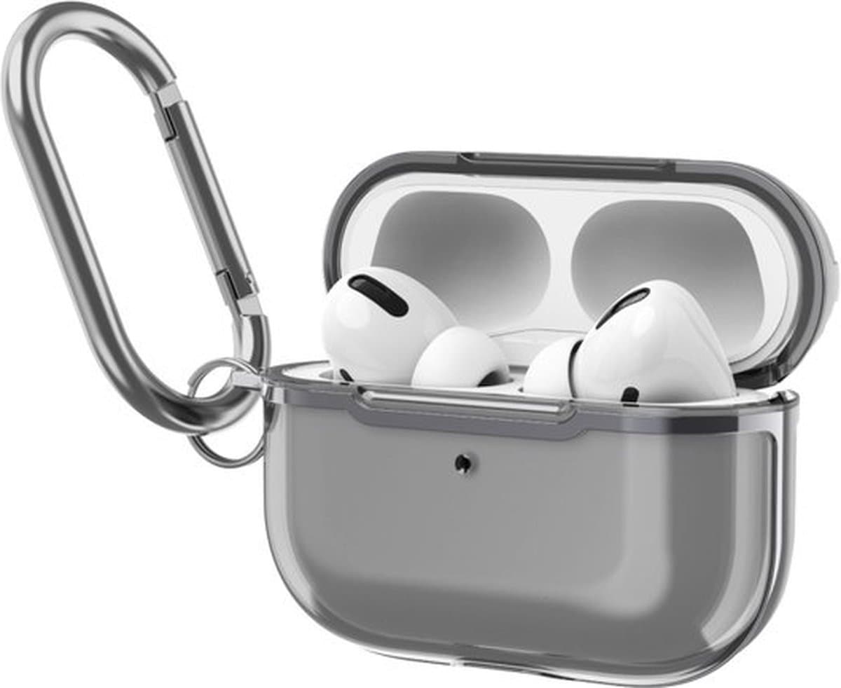 AirPods hoesjes van By Qubix - AirPods Pro / AirPods Pro 2 hoesje - TPU - Split series - Zwart (transparant) Airpods Pro Case Hoesje voor Airpods pro