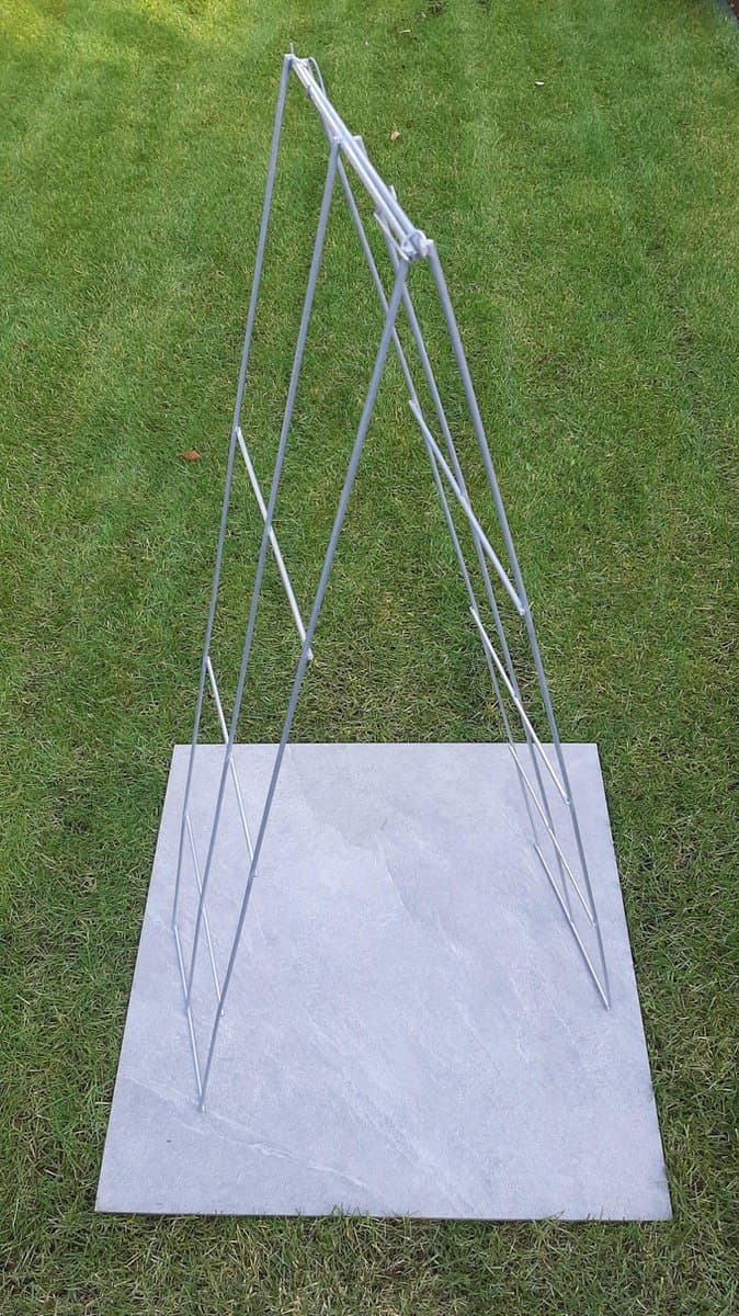 3 stuks tomatensteunen - klimplantenklimrek - draadrek - plantenklimrek PUNT 976 mm zonder pootjes