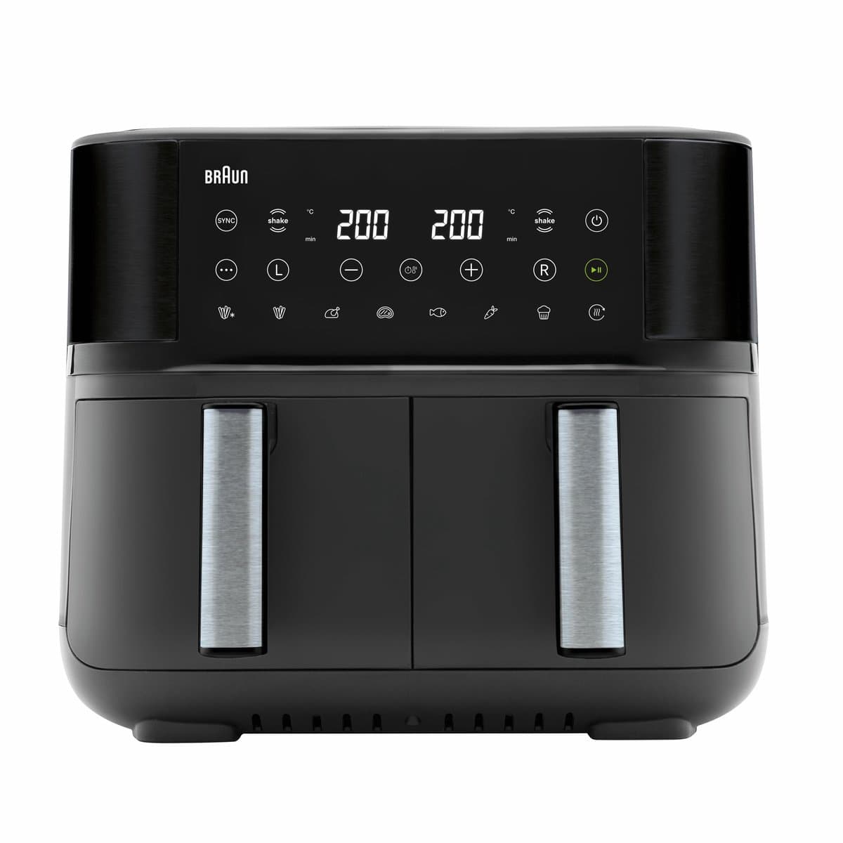 Braun TwinCook 3, Airfryer / Dubbele Heteluchtfriteuse, TD3030IBK, Zwart
