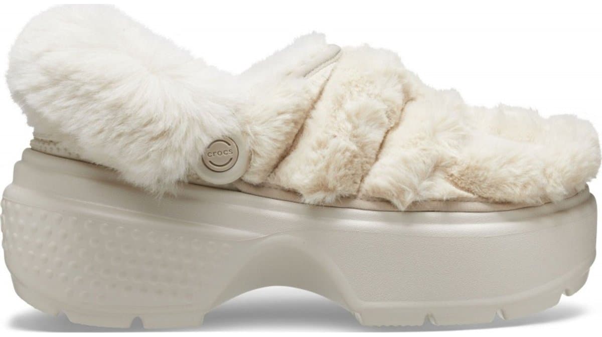 Crocs Stomp Lined Quilted Clog Wit 39/40 US M7/W9