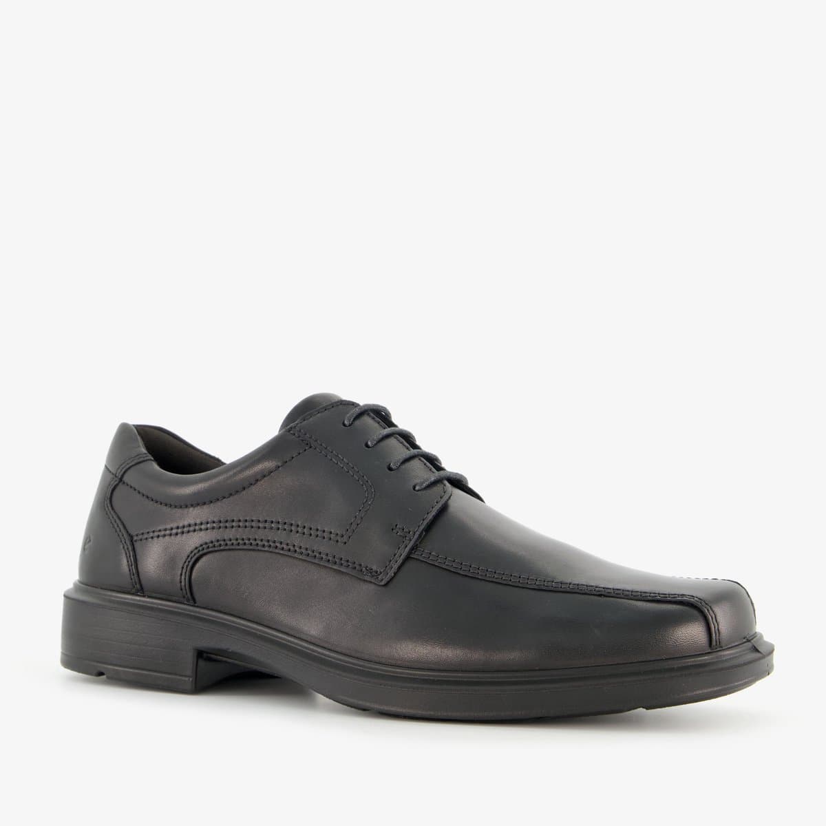 ECCO Helsinki leren heren veterschoenen zwart - Maat 43 - Uitneembare zool
