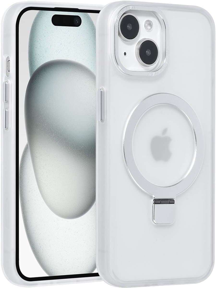 UNIQ Accessory Back Cover - Apple iPhone 15 - Wit - MagSafe-compatibel met verhoogde camerabescherming