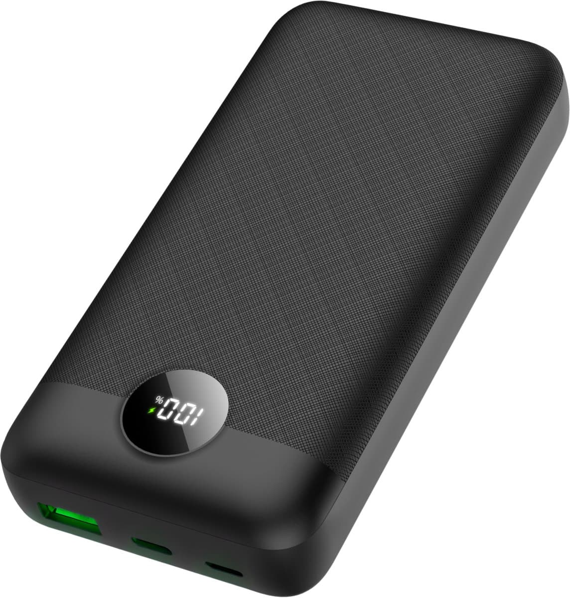 Golden Sound powerbank 20.000mAh - Powerbanks - 22,5W Snellader - Noodpakket - USB-A & USB-C - Quick Charge met Led Display