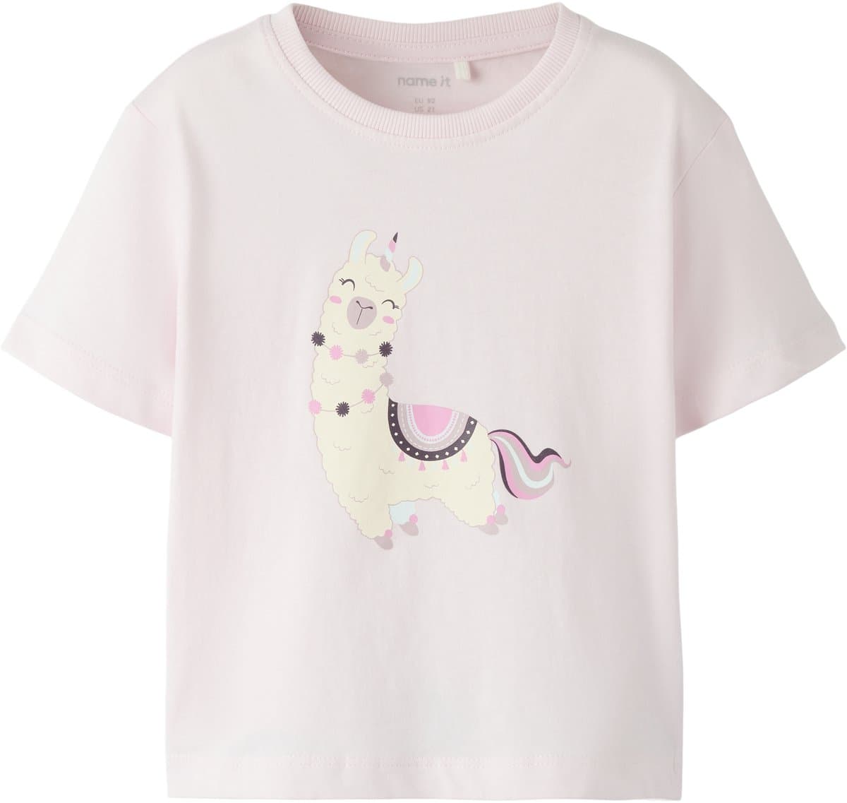 NAME IT - NMFBELINA SS NREG TOP PB - Meisjes - T-shirts - roze - maat 98