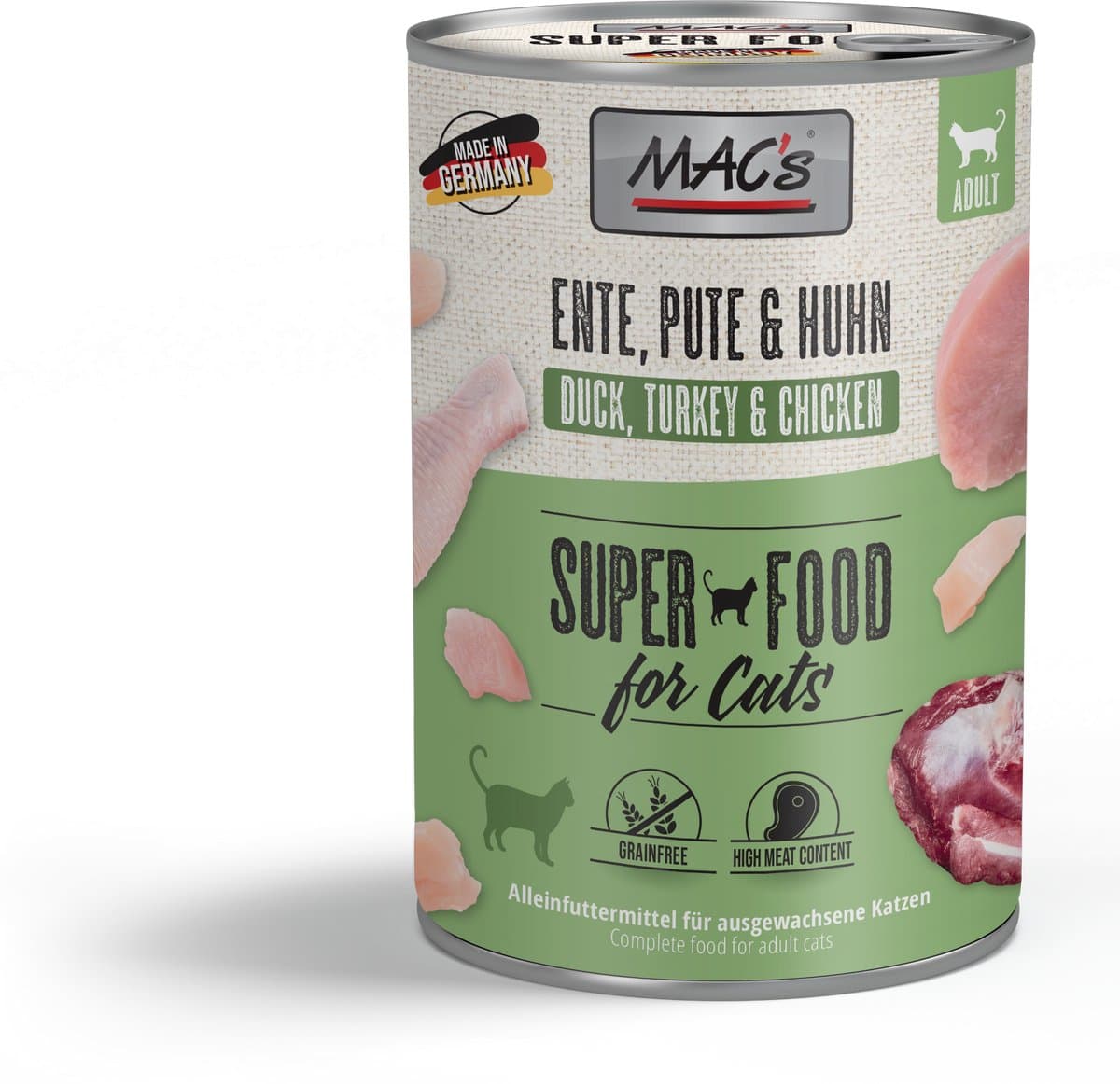MAC's CAT - blik 6x400g - eend, kalkoen & kip